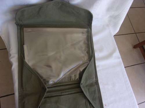 Vintage SADF canvas map and document case