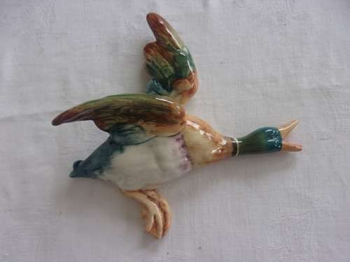 3 Vintage porcelain Mallard flying duck wall ornaments - 2 Beswick