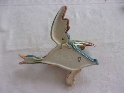 3 Vintage porcelain Mallard flying duck wall ornaments - 2 Beswick