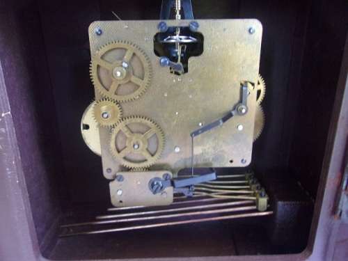 Vintage Franz Hermle Tempus Fugit bracket mantel clock - not working
