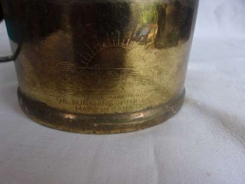 Vintage Coleman no. 249 kerosene pressure lamp for restoration - made in Canada