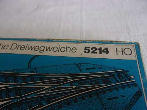 Vintage Marklin HO gauge three-way turnout and switch panel for 1 bid