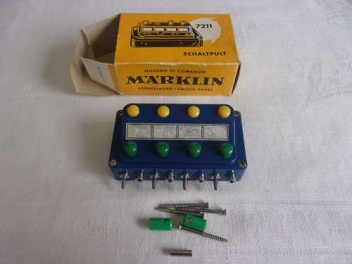 Vintage Marklin HO gauge three-way turnout and switch panel for 1 bid