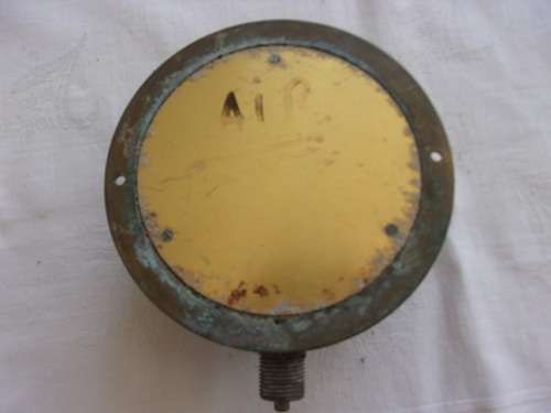 2 Vintage brass railway pressure gauges for 1 bid