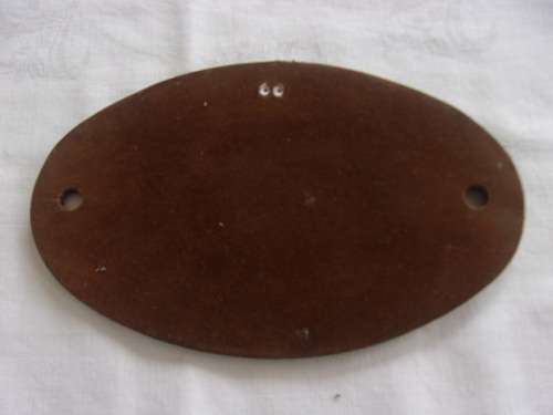 Vintage Fried Krupp Lokomotiv-U Wagenbau wagon builders plate