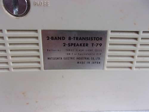 Vintage National 2-Speaker T-79 portable radio