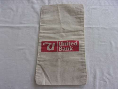 4 Vintage cloth bank bags for 1 bid