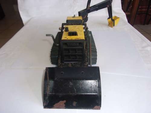 Vintage Tonka  pressed steel Trencher Bulldozer/ Backhoe