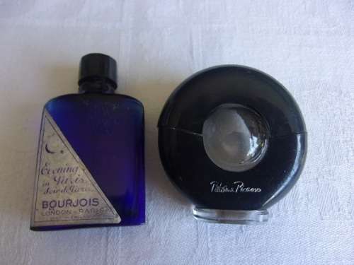 Lot of 14 vintage scent/ powder bottles for 1 bid
