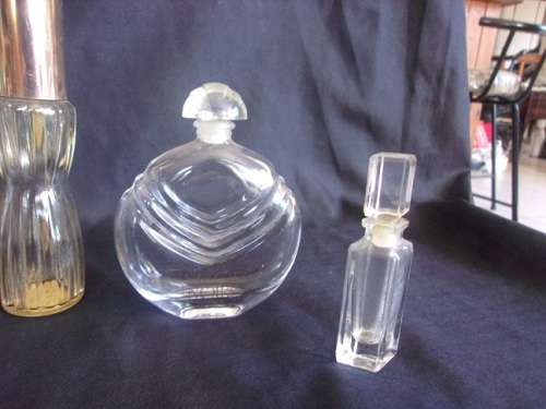 Lot of 14 vintage scent/ powder bottles for 1 bid