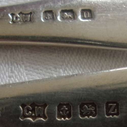 2 Antique Sterling silver table spoons for 1 bid - 91g