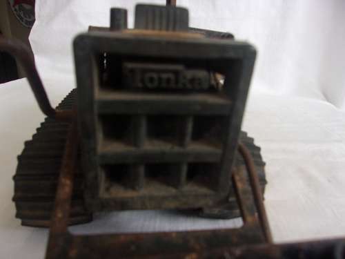Vintage Tonka  pressed steel Trencher Bulldozer/ Backhoe for restoration