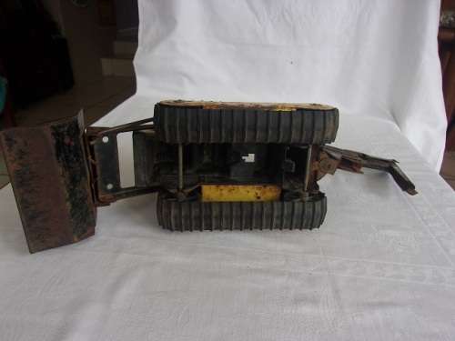 Vintage Tonka  pressed steel Trencher Bulldozer/ Backhoe for restoration