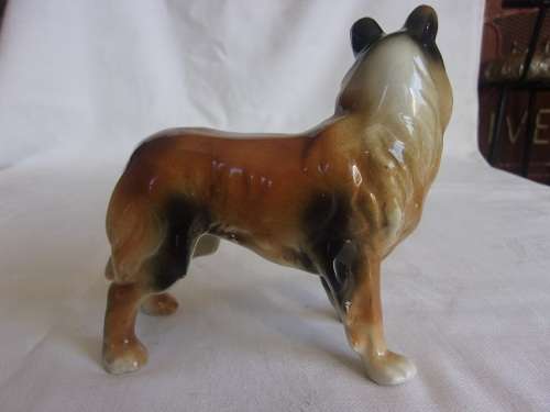 Rare vintage Porzellanfabrik Keramika Arno Apel porcelain Collie figurine