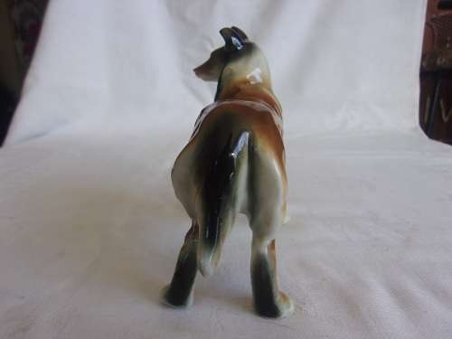 Rare vintage Porzellanfabrik Keramika Arno Apel porcelain Collie figurine