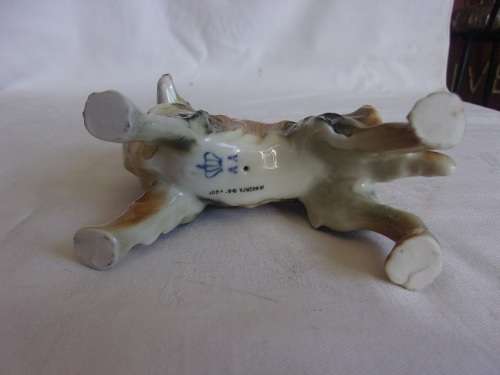Rare vintage Porzellanfabrik Keramika Arno Apel porcelain Collie figurine