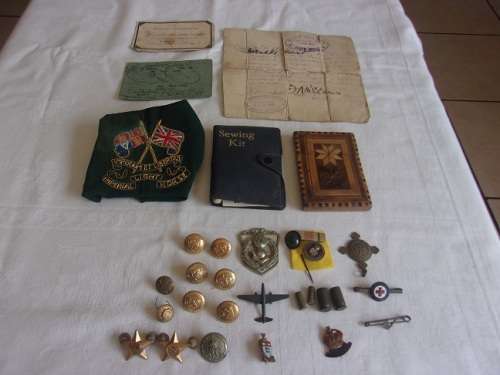 Interesting lot of vintage war memorabilia for 1 bid