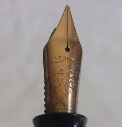 Vintage Waterman`s W3 fountain pen with 14ct gold nib