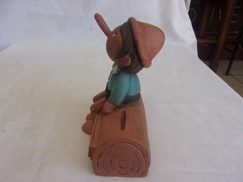 Vintage NBS Pinocchio & Allied Building Society money boxes for 1 bid