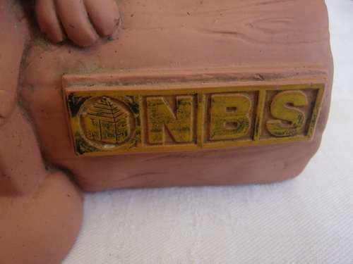 Vintage NBS Pinocchio & Allied Building Society money boxes for 1 bid