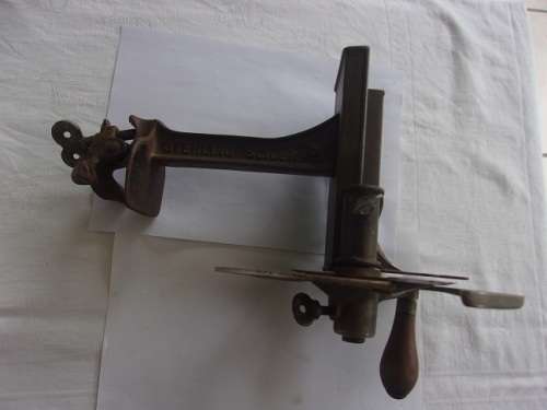 Antique Sterling No. 10 Meat Slicer - complete & working