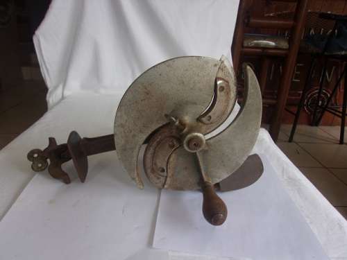 Antique Sterling No. 10 Meat Slicer - complete & working