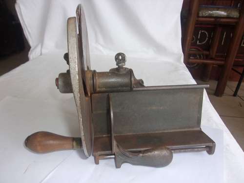Antique Sterling No. 10 Meat Slicer - complete & working