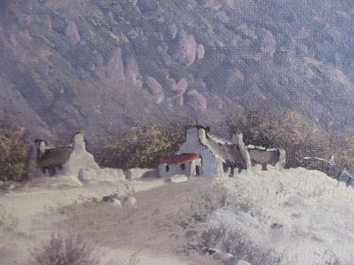 2 Lovely framed original oil on canvas paintings by Nico Coetzee for 1 bid