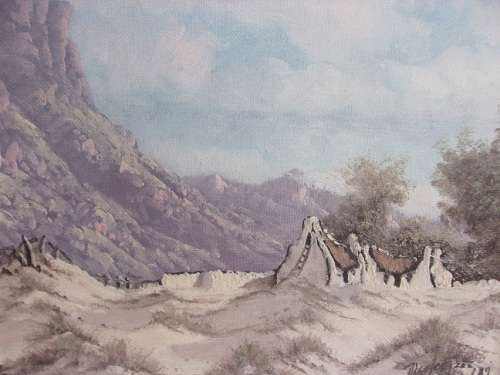 2 Lovely framed original oil on canvas paintings by Nico Coetzee for 1 bid