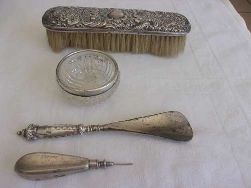 4 Antique Sterling silver items for 1 bid