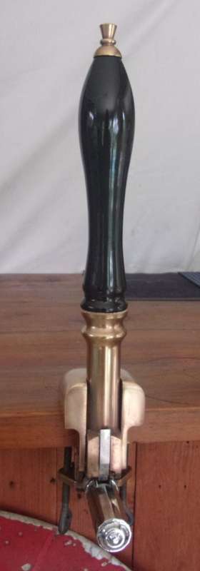 Complete vintage draft beer pressure-dispense bar top tap and handle