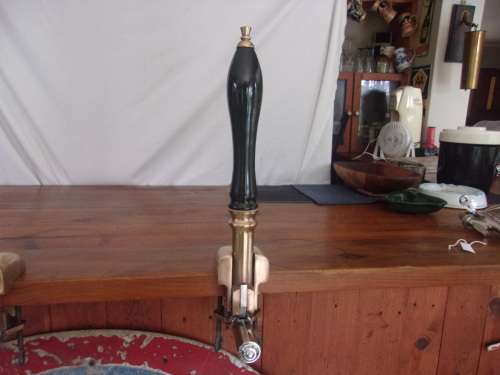 Complete vintage draft beer pressure-dispense bar top tap and handle