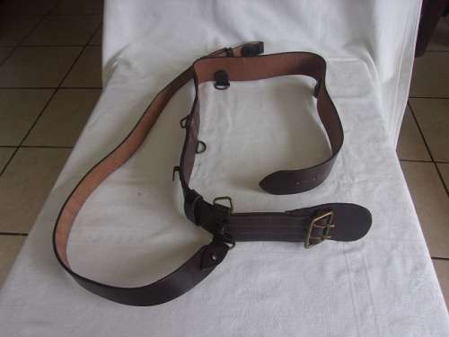 Vintage Sam Browne belt with shoulder strap - unused