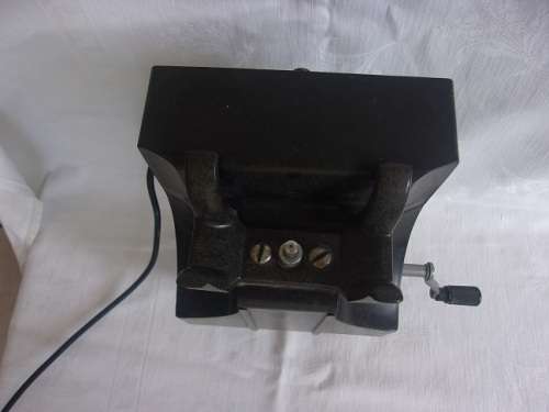 Vintage wall mount crank telephone marked 164 68
