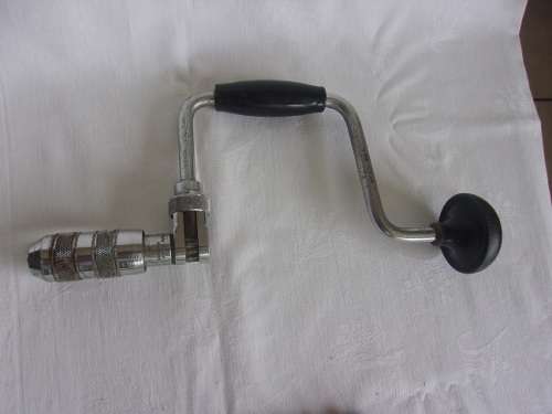 Vintage Stanley No 5044 brace drill & 11 auger bits