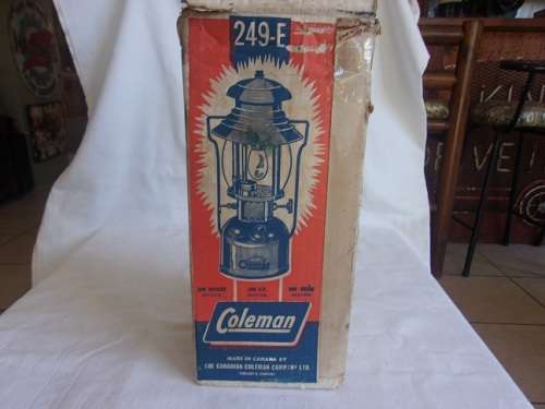 Vintage boxed Coleman 249-E lantern - made in Canada