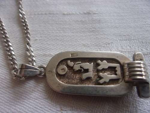 Beautiful Egyptian .925 silver pendant and chain