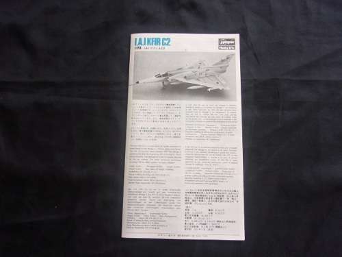 Hasegawa 1:72 scale I.A.I KFIR C2 & Republic P-470 Thunderbolt model plane kits