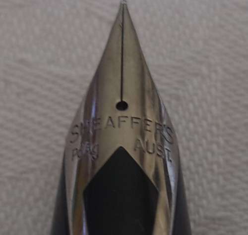 Vintage cased Sheaffer Snorkel White Dot fountain pen - made in Australia