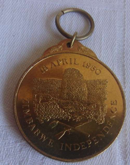 1980 Zimbabwe Independence medallion No. 53327