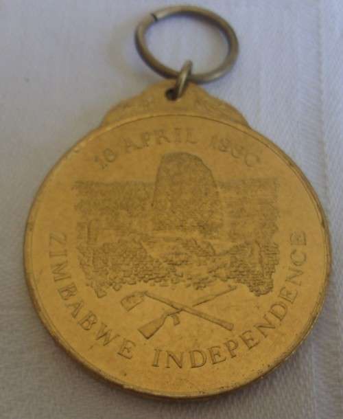 1980 Zimbabwe Independence medallion No. 53327