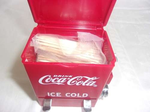 Boxed vintage Coca-Cola toothpick dispenser