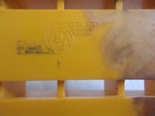 Vintage miniature yellow Coca-Cola crate with 24 glass miniature Coca-Cola bottles