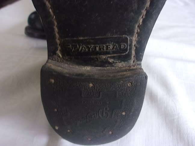 Pair of black SADF Waytread Dri-Foot Super Deluxe military boots - Size 244