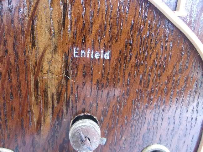 Early art deco Enfield mantel clock for restoration plus small Smith Sectric bakelite casing