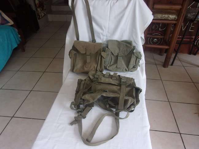 3 Vintage SADF border war bags for 1 bid