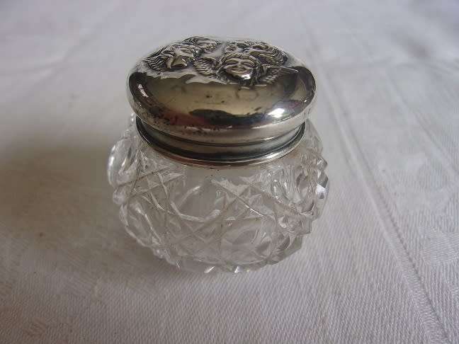 Antique cased 5 piece Sterling silver manicure set