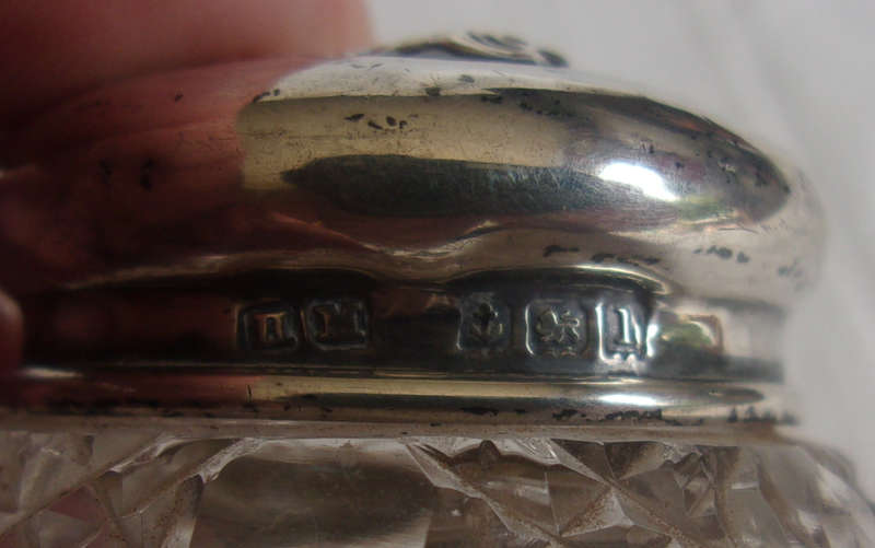 Antique cased 5 piece Sterling silver manicure set