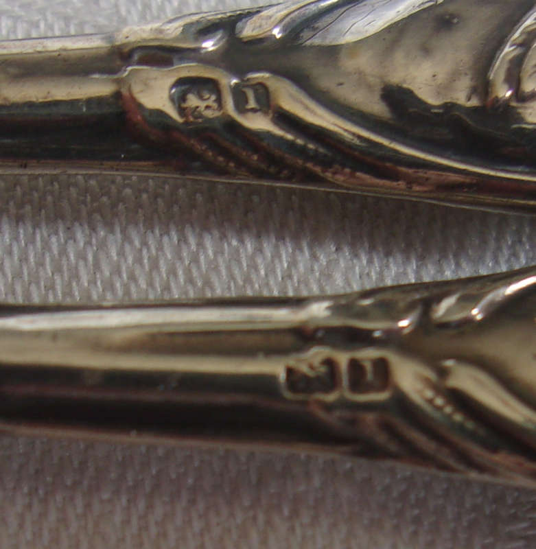 Antique cased 5 piece Sterling silver manicure set