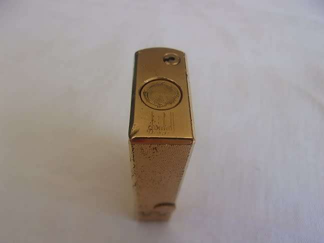 Vintage Dunhill Model 70 gold plated lighter in original box - working